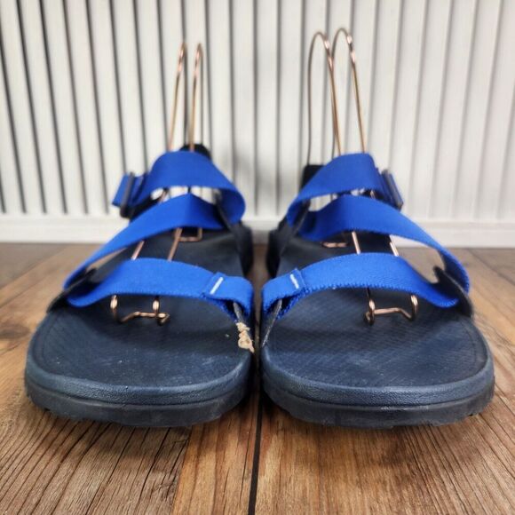 Chaco Lowdown Sandals Men\'s 14 Blue Black Outdoors Trail Hiking Beach Adjustable
